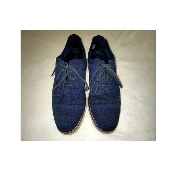 Johnson & Murphy Mens Braydon Knit Plain Toe Oxford Shoes - Picture 1 of 7